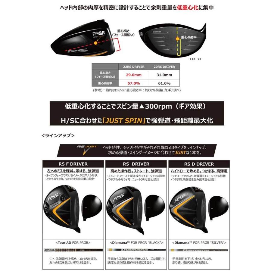 2026年 プロギア 2022 RS D ドライバー グラファイトデザイン Tour AD TP シャフト 特注カスタムクラブ 【DGJ9381139288】(33106円)