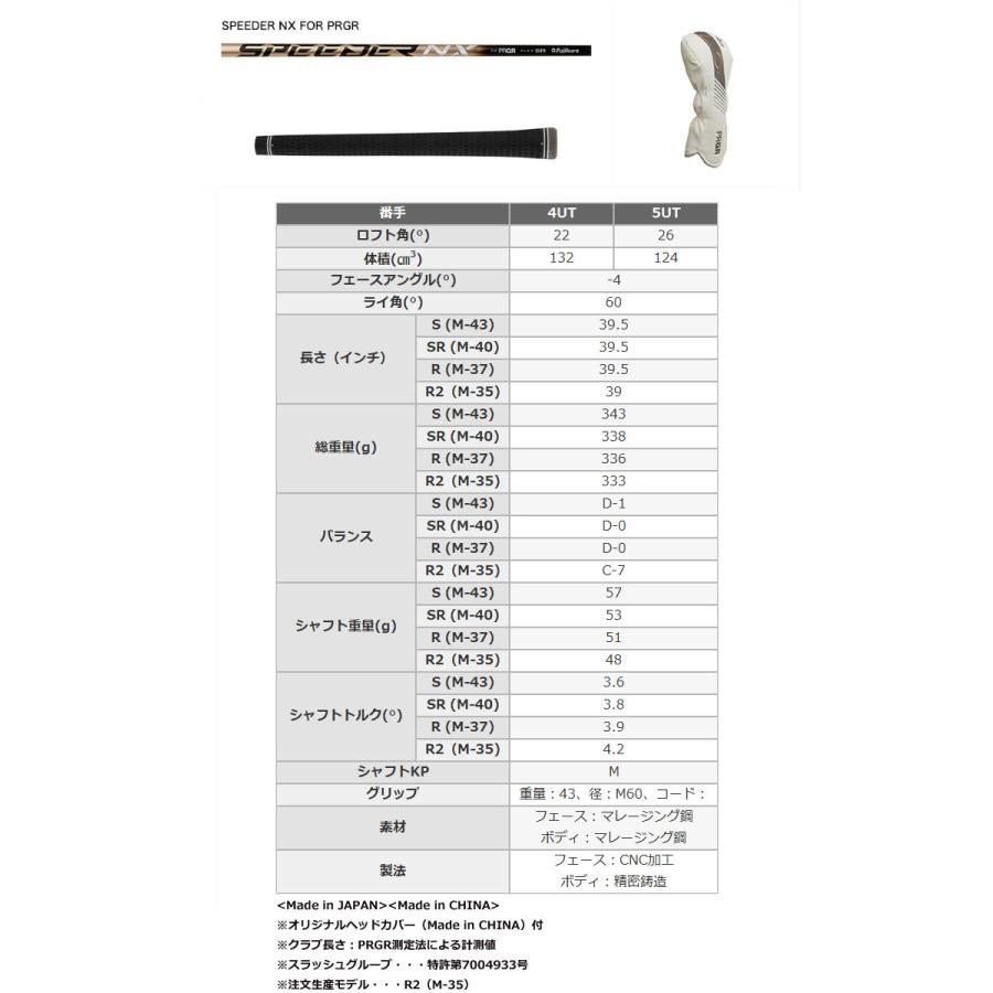 特注カスタムクラブ プロギア 2023 LS ユーティリティ 三菱 TENSEI CK PRO ORANGE HYBRID シャフト_3