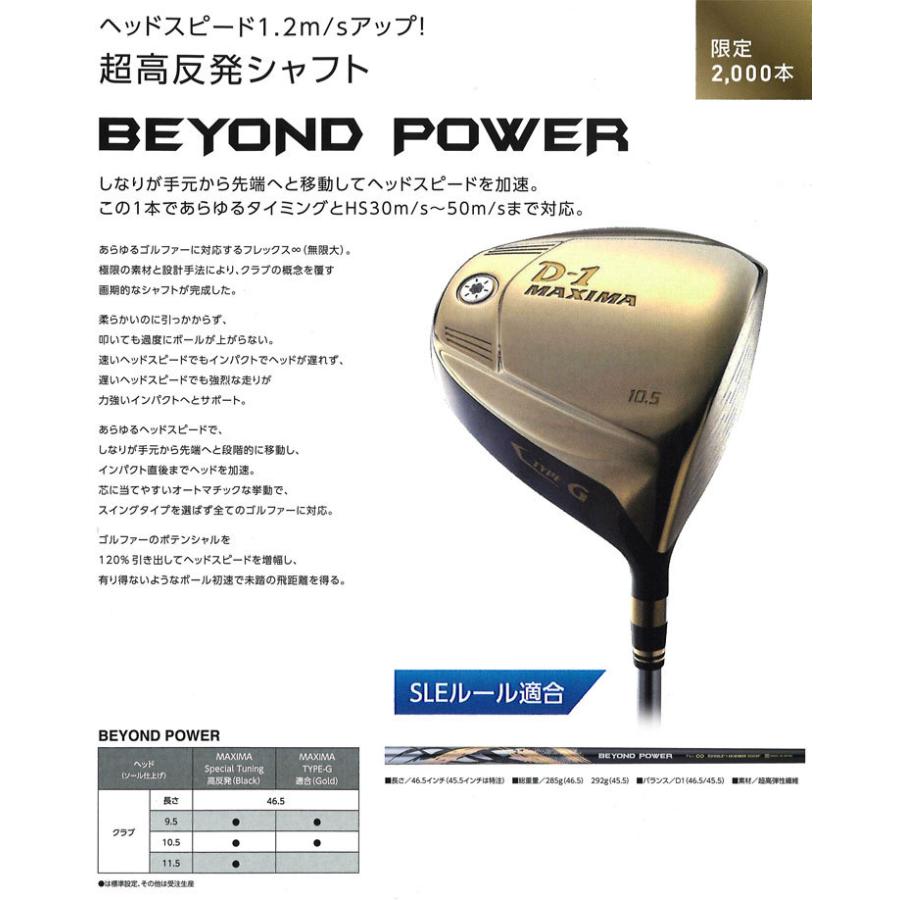 リョーマ ゴルフ D-1 MAXIMA TYPE-G ドライバー 超高反発 BEYOND POWER