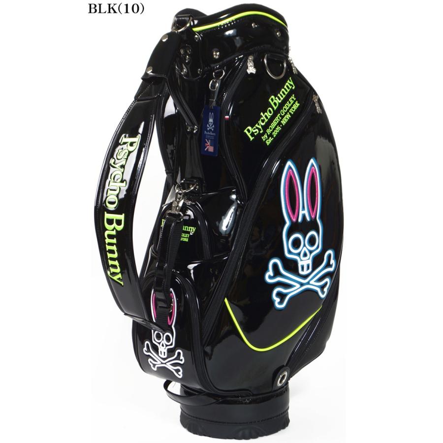 サイコバニー Psycho Bunny フラッグ キャディバック NEON サイコバニー 2024年秋冬モデル ユニセックス BLACK SELECTION