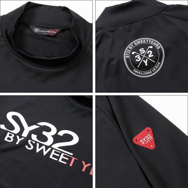 SY32 by SWEET YEARS メンズ ゴルフウェア ストレッチ モック SY32 by SWEET YEARS メンズ ゴルフウェア ストレッチ モック