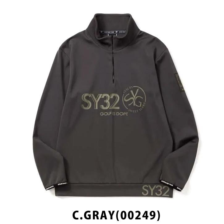 SY32 by SWEET YEARS マット ネオプレーン ハーフジップ