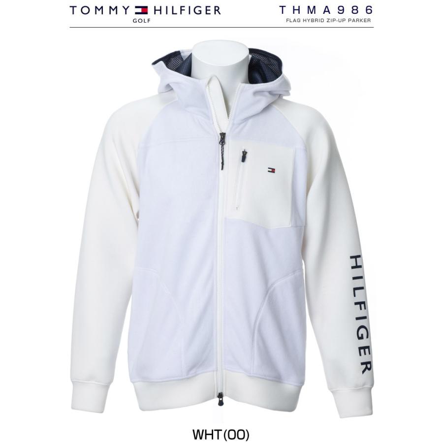 トミーヒルフィガー ゴルフウェア フラッグ ハイブリッド ジップアップ パーカー THMA986 2019年秋冬モデル M-XL