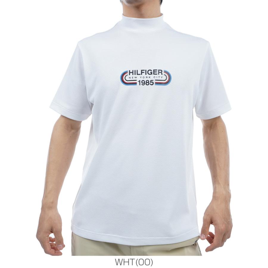 トミーヒルフィガー ゴルフ ウェア メンズ トラックグラフィック モックネック 半袖シャツ THMA416 2024年春夏モデル M-XL TOMMY HILFIGER GOLF（トミー ヒルフィガー ゴルフ） トミー