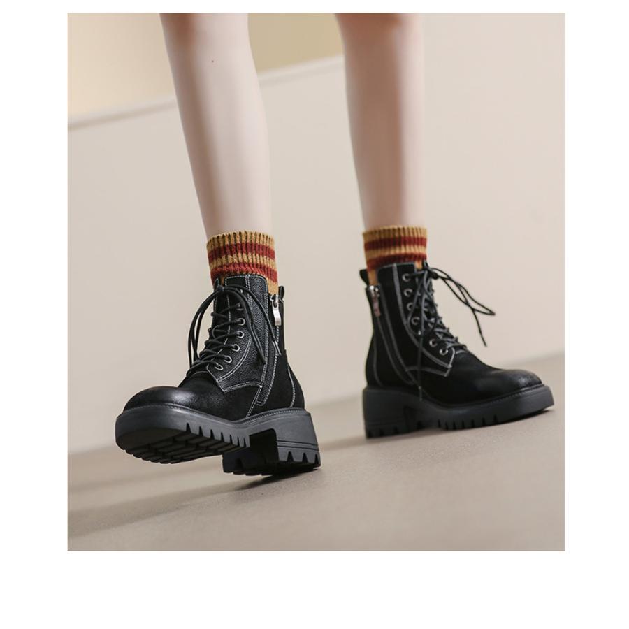 ショートブーツ レディース ブーツ 太ヒール 厚底 ローヒール 無地 アメカジ カジュアル 痛くない 通勤通学 大きいサイズ プレゼント かっこいい ショートブーツ レディース ブーツ 太ヒール 厚底 ローヒール 無地