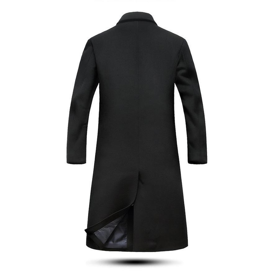 チェスターコート メンズ 超ロングコート ウールコート 中綿入り