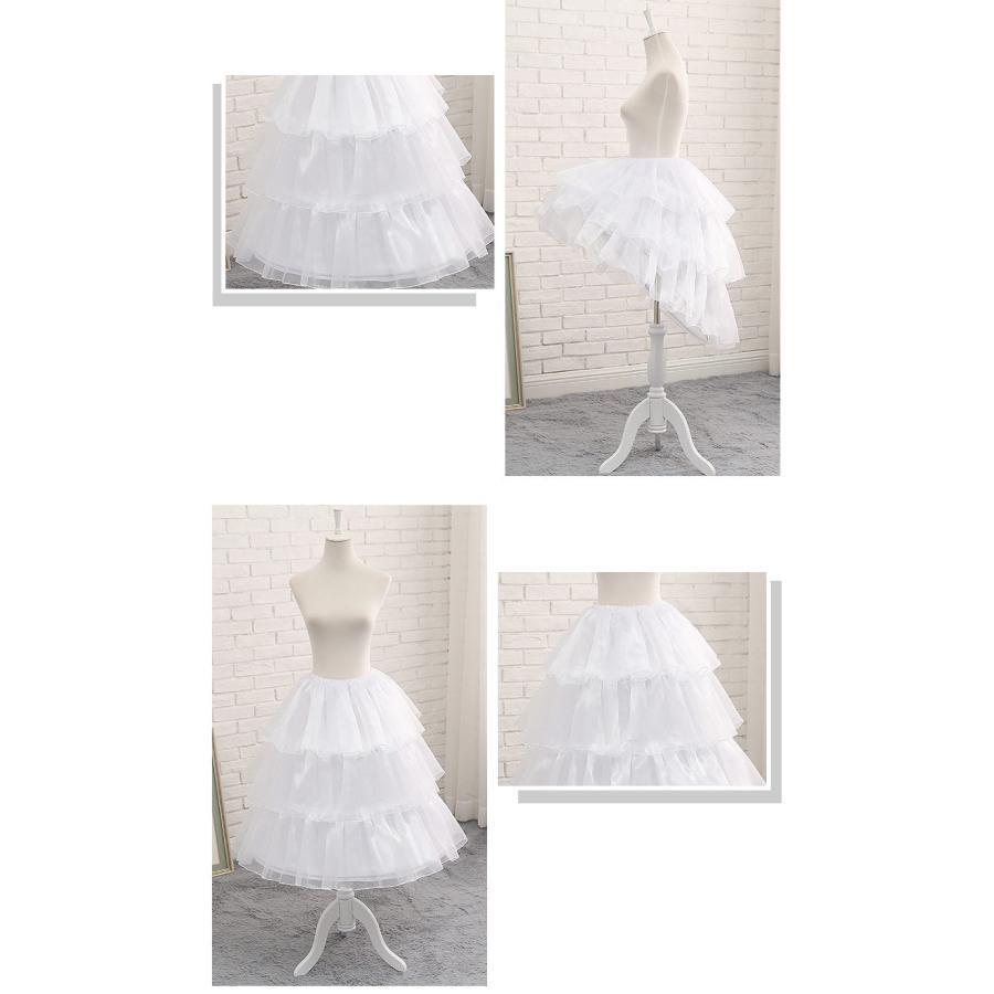 パニエ ホワイト レディース ロリータ 調整可能 インナー スカート ワンピース コスプレ 舞台 ボリューム アップ コスチューム用小物 送料無料 |  | 07