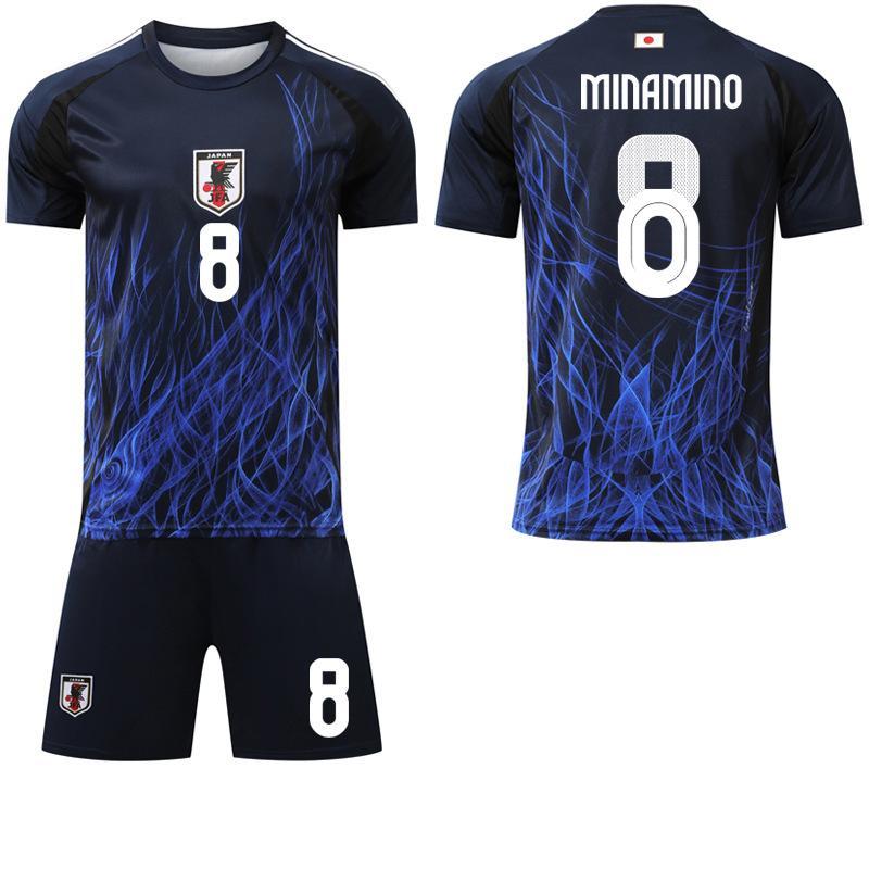 日本チームユニフォーム2425 ホームサッカーウェア 三笘薫 南野拓実
