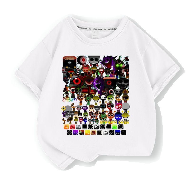 スプランキー sprunki 子供服 半袖Tシャツ 通気性 肌着 柔らかい 100%綿 丸首 男の子 女の子 子ども服 小学生 トップス |  | 13