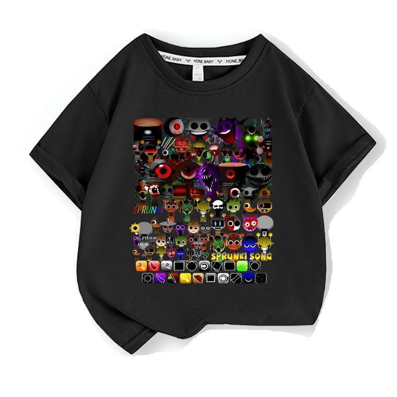 スプランキー sprunki 子供服 半袖Tシャツ 通気性 肌着 柔らかい 100%綿 丸首 男の子 女の子 子ども服 小学生 トップス |  | 15