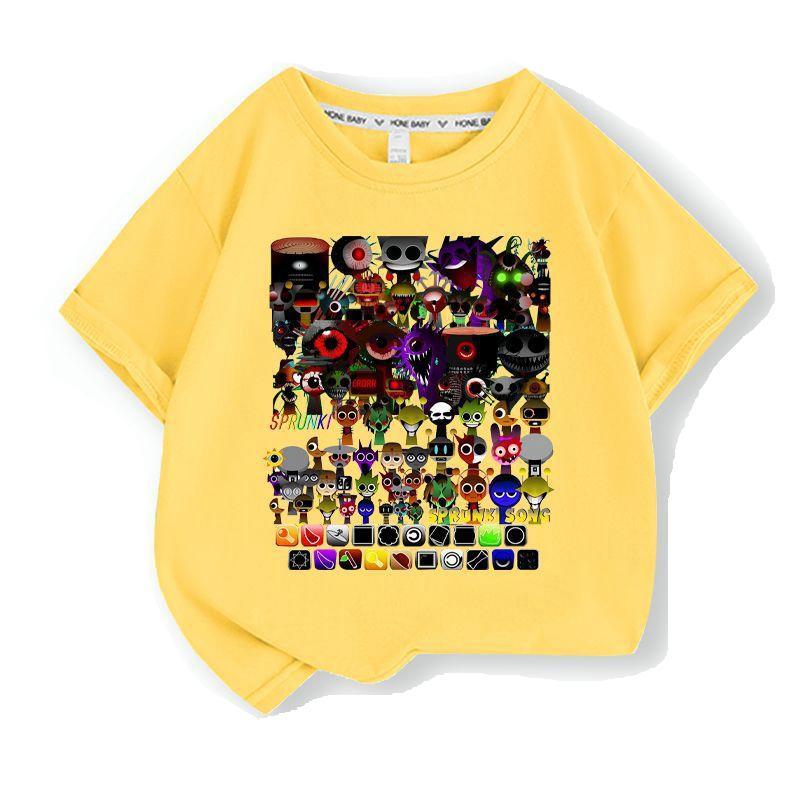 スプランキー sprunki 子供服 半袖Tシャツ 通気性 肌着 柔らかい 100%綿 丸首 男の子 女の子 子ども服 小学生 トップス |  | 17