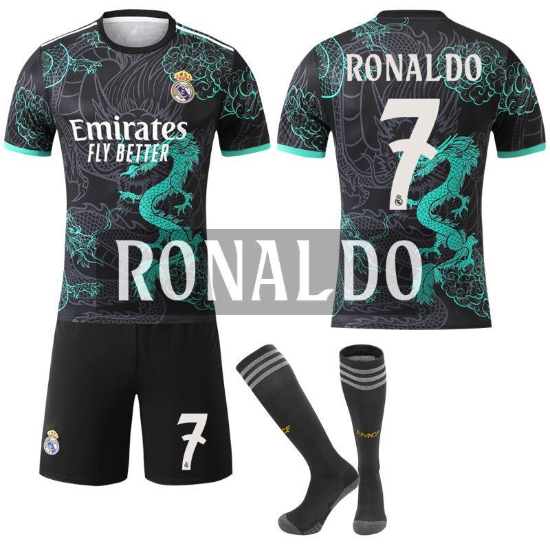 2526 レアル・マドリード 新ドラゴン柄ブラック×ネイビー 背番号9