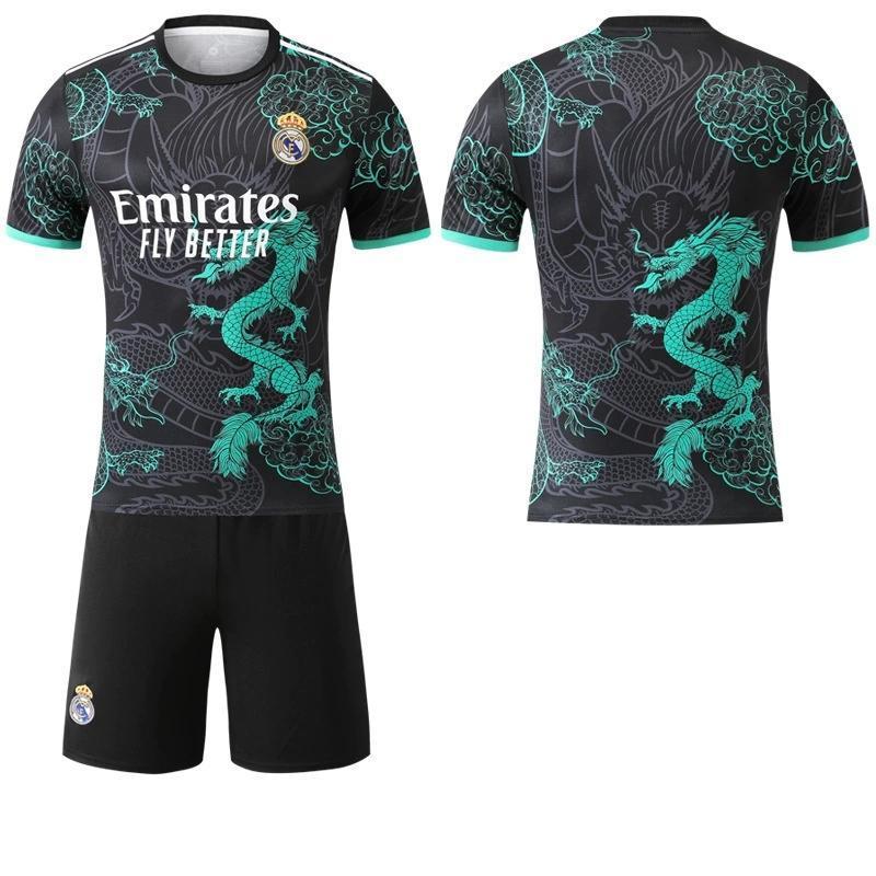 2526 レアル・マドリード 新ドラゴン柄ブラック×ネイビー 背番号9