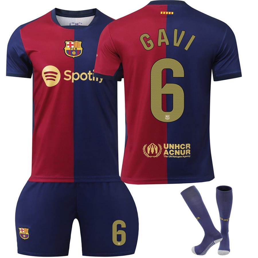 サッカーウエア　Sサイズ　4枚セット サッカーウェア 子供 大人 2425新バルササッカーウェア9番レバンド