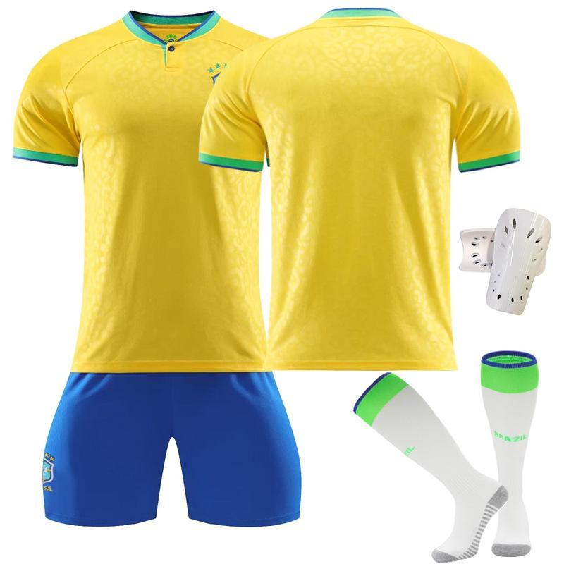 サッカーウェア レプリカユニフォームセットブラジルユニホーム10番