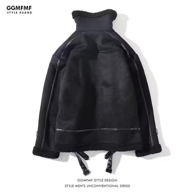 ムートンコート メンズ ムートンジャケット 裏ボア 裏起毛 ミリタリー