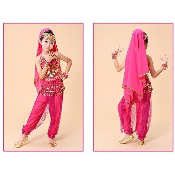 ベリーダンス 衣装 2点セット 子キッズ 子供用 可愛い 豪華 ステージ衣装 出演 舞踊衣装 アラブ アラビア衣装　パーティー衣装 イベント |  | 10