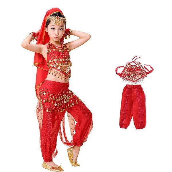 ベリーダンス 衣装 2点セット 子キッズ 子供用 可愛い 豪華 ステージ衣装 出演 舞踊衣装 アラブ アラビア衣装　パーティー衣装 イベント |  | 03