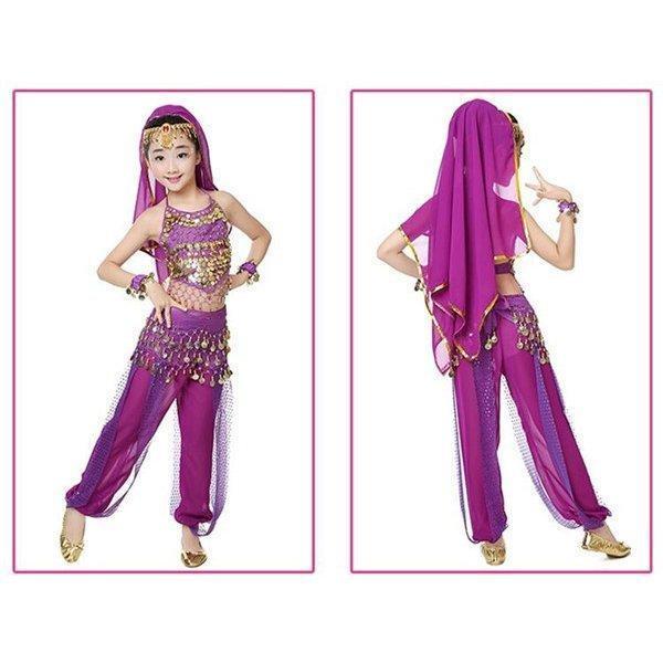 ベリーダンス 衣装 2点セット 子キッズ 子供用 可愛い 豪華 ステージ衣装 出演 舞踊衣装 アラブ アラビア衣装　パーティー衣装 イベント |  | 08