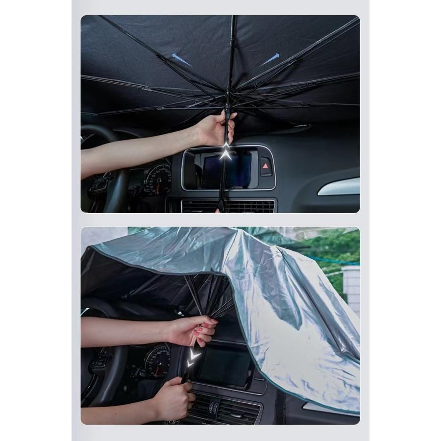 レクサス（LEXUS） 専用 サンシェード 折り畳み 傘型 日除け UVカット