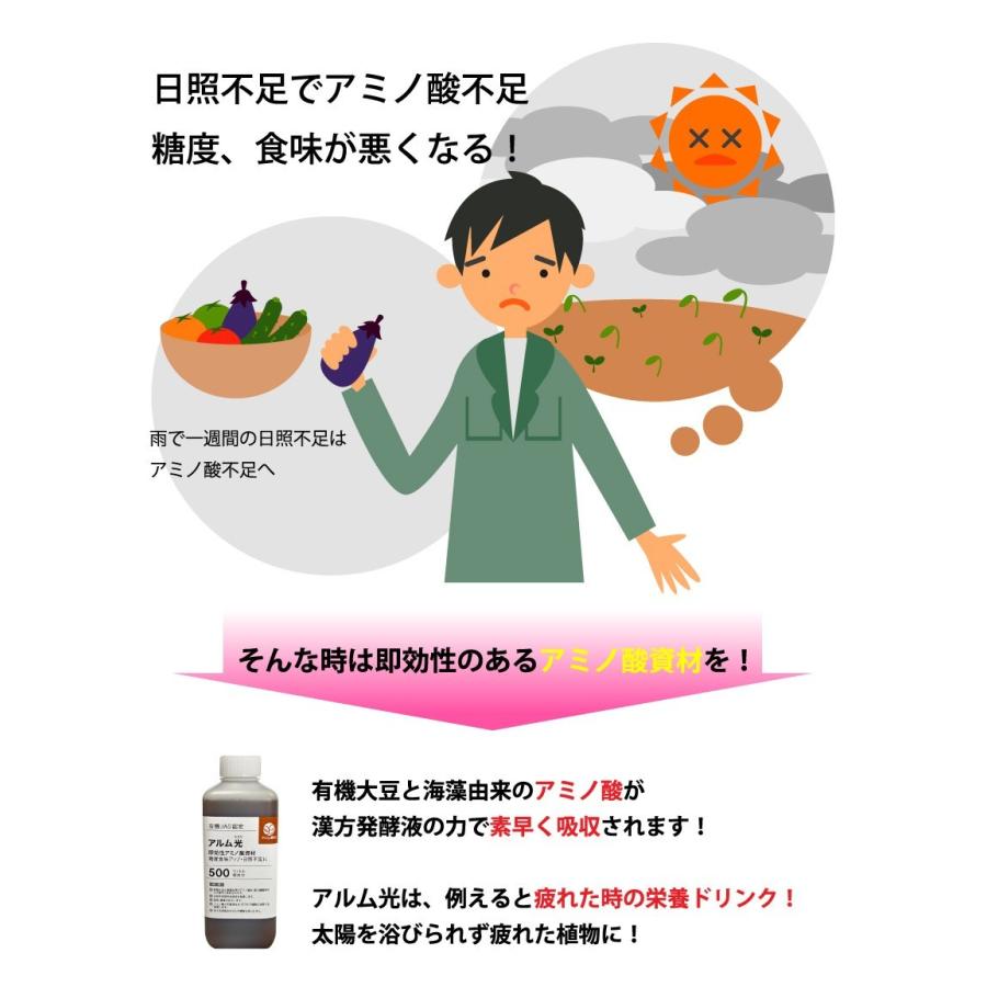 【2箱仕かける】『アルム光（アルムヒカリ）』 10L「有機JAS其れ相応」 漢方即効性アミノ酸原材料
