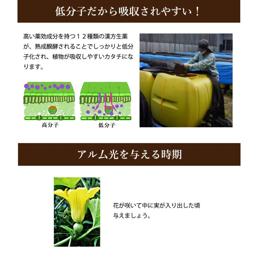 【2箱仕かける】『アルム光（アルムヒカリ）』 10L「有機JAS其れ相応」 漢方即効性アミノ酸原材料