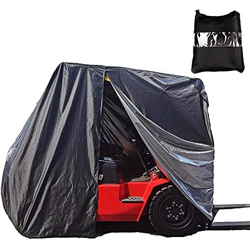 フォークリフトカバーCOOSOO防水ヘビーデューティー420Dオックスフォードフォークリフトユニバーサルレインカ? aB09BNC8GHZ