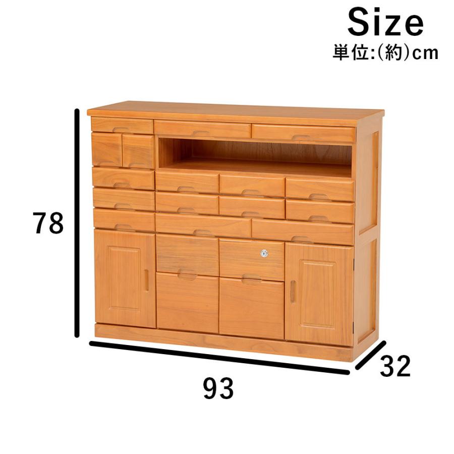 オンラインストア専門店 WOOD FAX DESK FAX台 幅93×高さ78cm 鍵