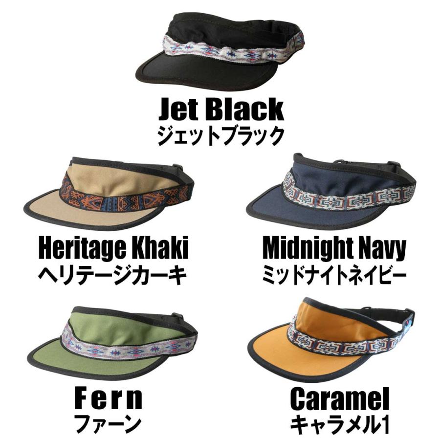 KAVU（カブー） ストラップバイザー 速乾 軽量 帽子 コットン バイザー