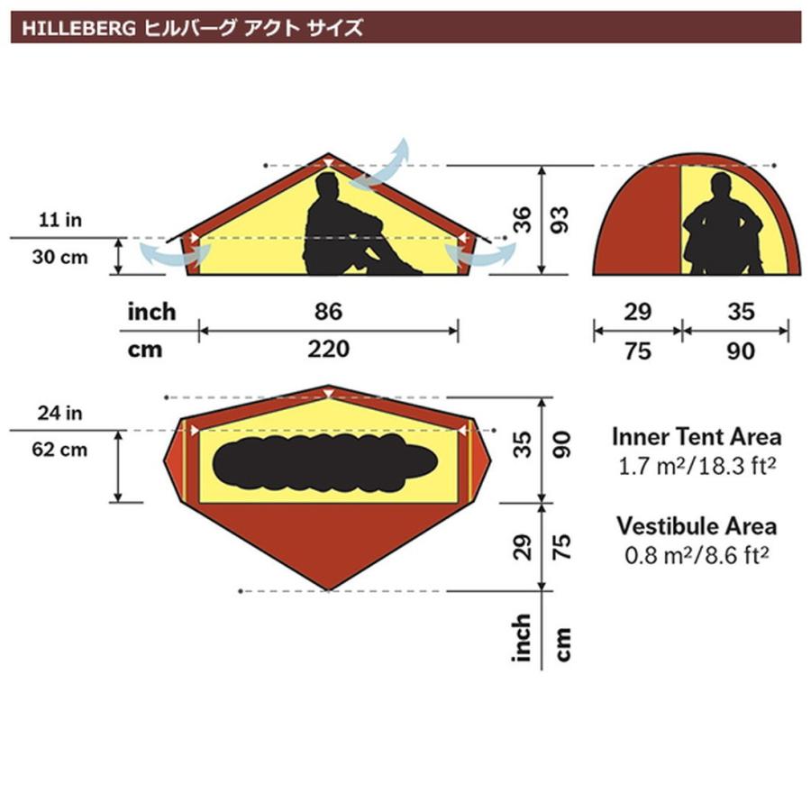 HILLEBERG（ヒルバーグ） アクト 1人用 ソロ ダブルウォールテント