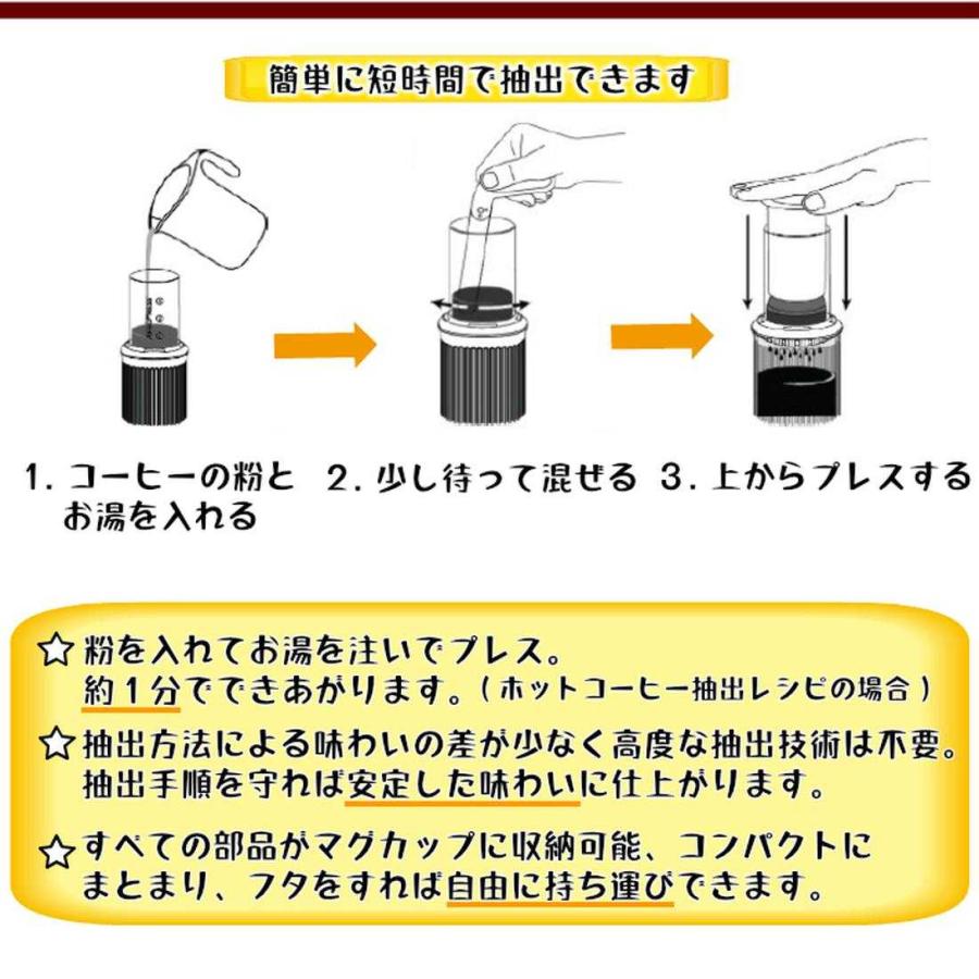 エアロプレス ゴー コーヒーメーカー コーヒーミル用 手挽き 珈琲豆用   国内正規品｜greenhinata｜12