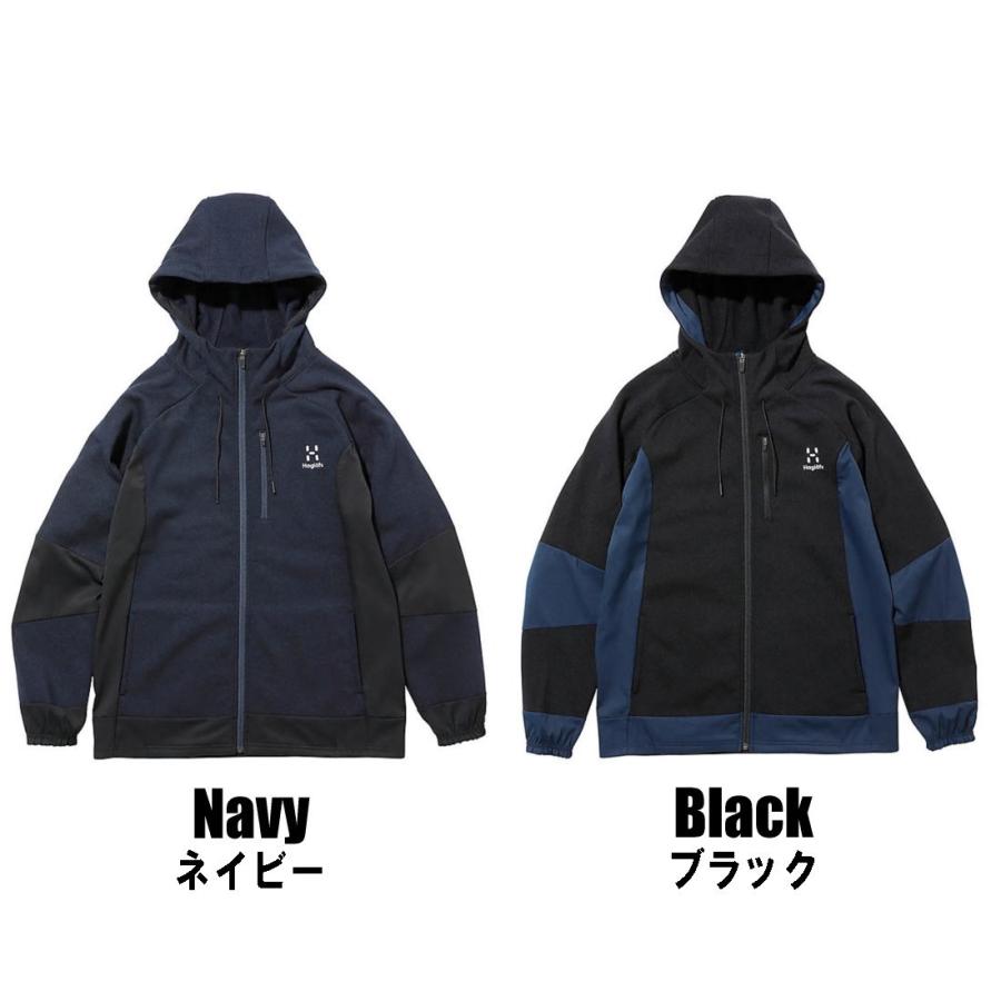 HAGLOFS（ホグロフス） ハイブリッド パーカー メンズ フード
