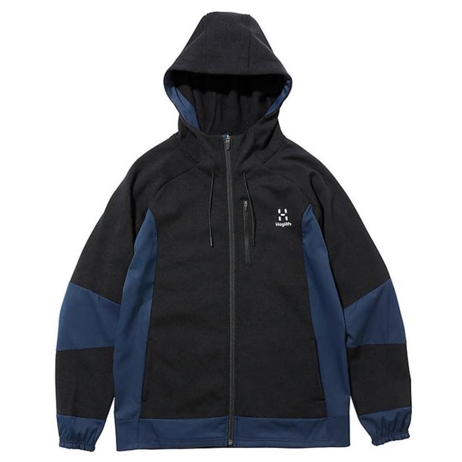 HAGLOFS（ホグロフス） ハイブリッド パーカー メンズ フード