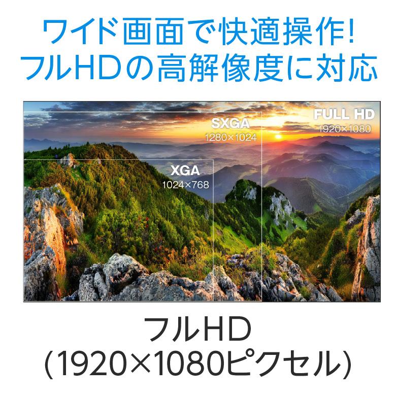 タッチパネルモニター 小型 モニター 21.45インチ フルHD 1920×1080 マルチタッチ VAパネル pcモニター hdmi GH-LCT22D-BK グリーンハウス_2