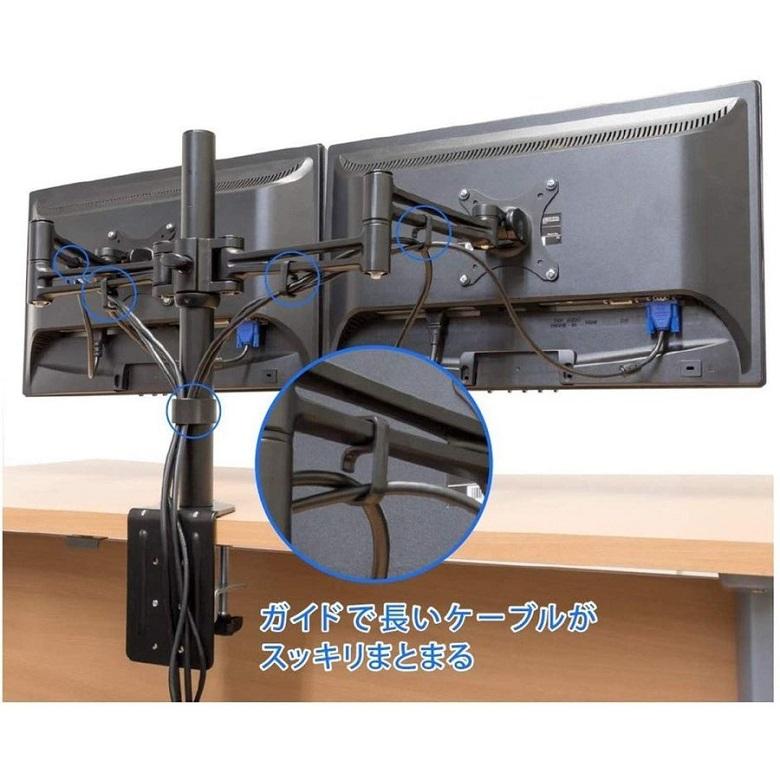 ThinkVision 4台 ＋ デュアルモニタアーム2本