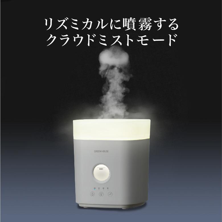 3/31限定15%OFF 加湿器 超音波式 クラウドミスト 卓上 持ち運び 大容量