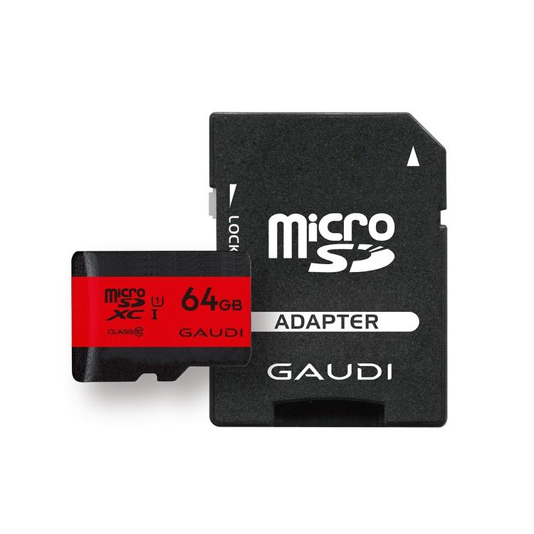 ガウディ microSDXCカード 64GB マイクロsdカード 40MBs UHS-I ガウディ microSDXCカード 64GB マイクロsdカード 40MBs UHS-I