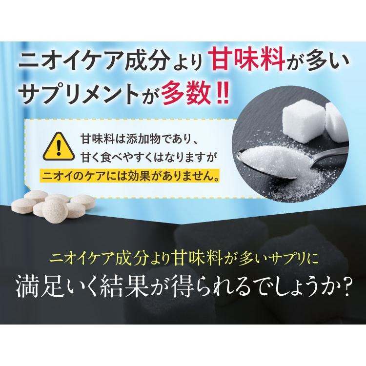 楽臭生活 1袋 初回限定価格 1袋90粒 約30日分 お手軽 マスキング効果 らくしゅう エチケットサプリ 加齢臭 呼気臭 息が臭い 臭活｜greenhouse｜12