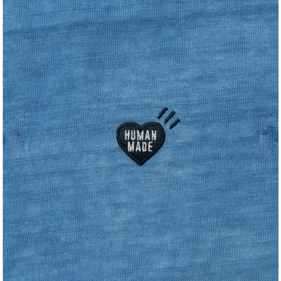 HUMAN MADE INDIGO HEART BADGE T-SHIRT ヒューマンメイド インディゴ ハート バッジ Tシャツ HM23CS034 | HUMAN MADE | 01