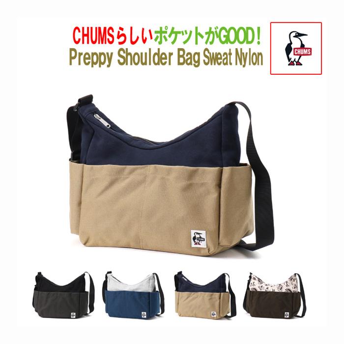 CHUMS（チャムス） プレッピーショルダーバッグスウェットナイロン