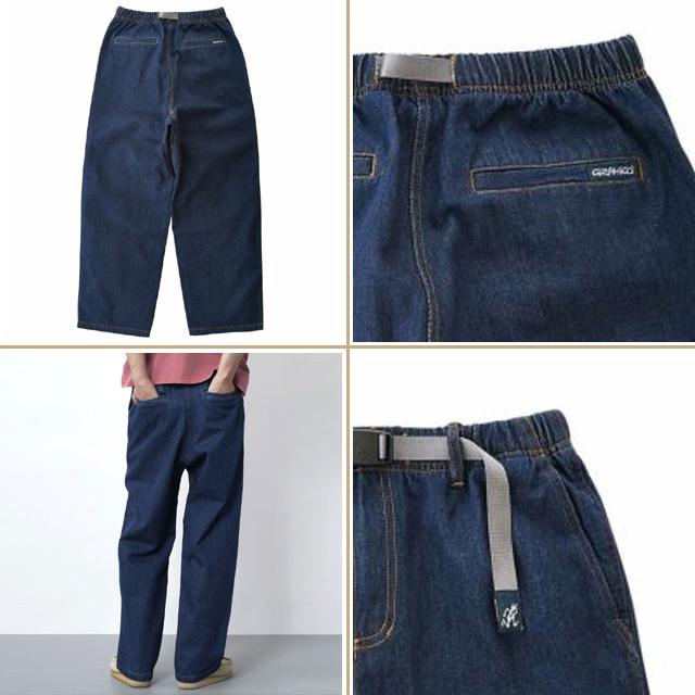 グラミチ GRAMICCI 送料無料！ デニムワイドパンツ DARK INDIGO DENIM 