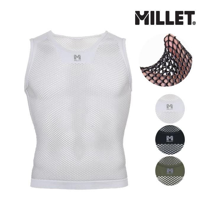 MILLET（ミレー） ドライナミックメッシュノースリーブクルー 汗による