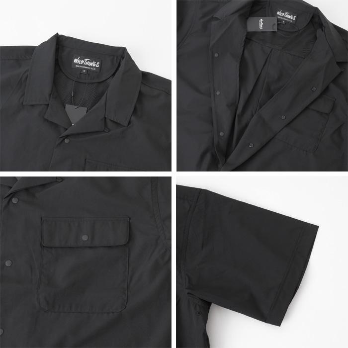ワイルドシングス シャツ オープンカラーポケットシャツ （メンズ） WILDTHINGS OPEN COLLAR POCKET SHIRT 開襟 ワイシャツ WT25041ADの画像
