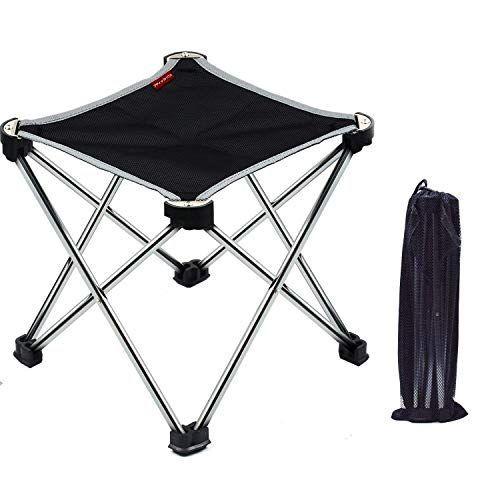 アウトドアチェア折りたたみ椅子コンパクト イス 持ち運び キャンプ用軽量 収納バッグ付き 折りたたみチェア レジャー 背もたれなし ガンカ 至高