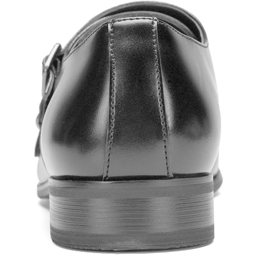 ［神戸リベラル］ シワになりにくい スプリットレザー 革靴 ビジネスシューズ モンク ストラップ メンズ 紳士靴 LB301 (28.0cm｜greenlinestore｜02