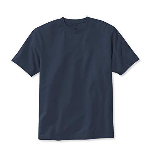 L.L.Bean（エルエルビーン） メンズ Tシャツ ケアフリー・アンシュリンカブル・ティ、半袖 ジャパン・フィット Lサイズ ブルー Na