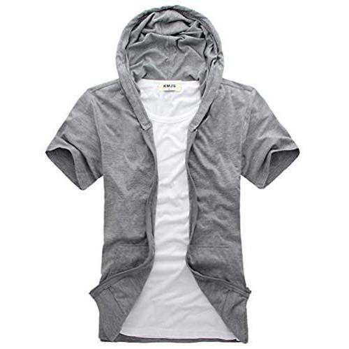 フローライズ サマー パーカー メンズ 半袖 薄手 スポーツ アウトドア 部屋着 シルエット 無地 ビッグ 大きい ファッション 服 オ 12周年記念イベントが