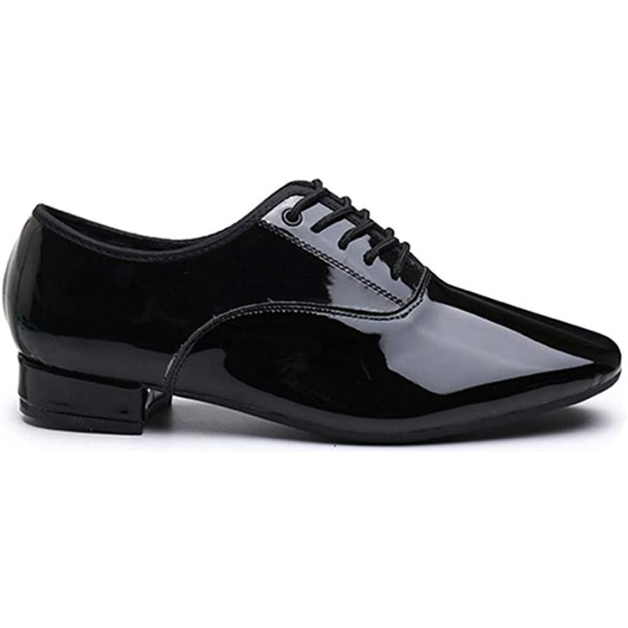 大人も着やすいシンプルファッション ハルイチバン メンズ ダンスシューズ 上質 光沢のあるエナメル牛革素材 製品取扱説明書付き 男性用 踊り革靴 モダン ラテン 社交ダンス Cisama Sc Gov Br