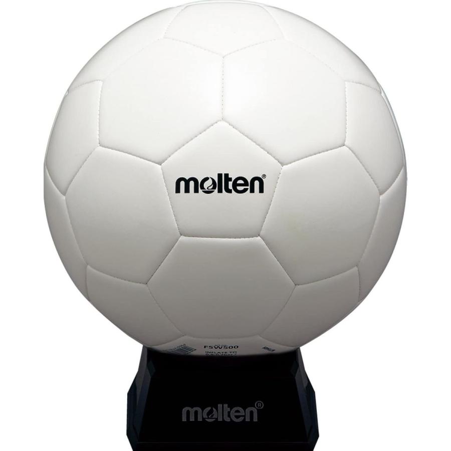 Molten モルテン 5号 F5w500 サインボール サッカーボール 白 置台付き 素敵でユニークな サッカーボール