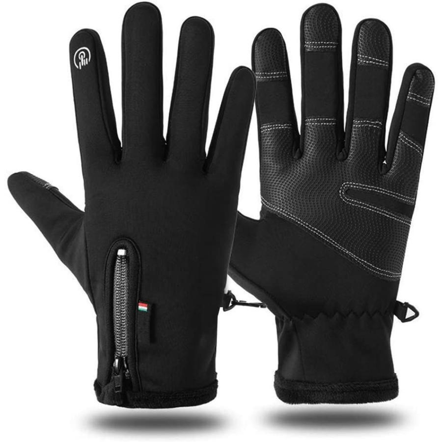手袋 メンズ 自転車 手袋 防寒 グローブ 零下15 スマホ タッチパネル対応 てぶくろ 大きいサイズ 防水層内蔵 暖かい手袋 裏起毛 防風保温 Ez3omchbtv 財布 帽子 ファッション小物 Convivialmc Com